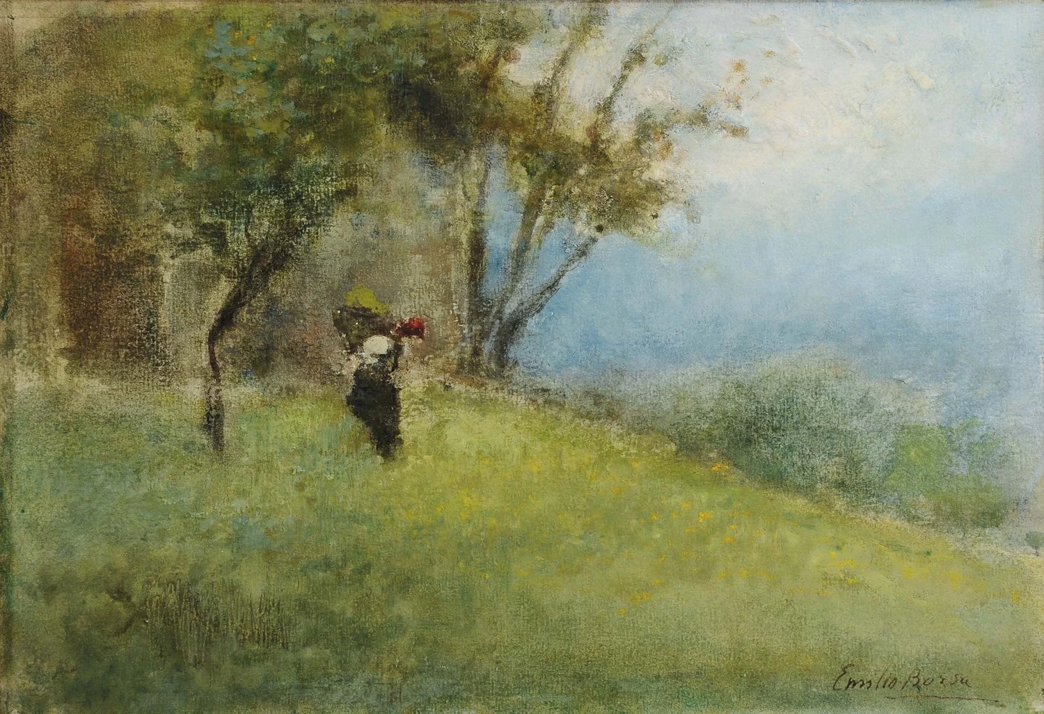 Paesaggio con figura